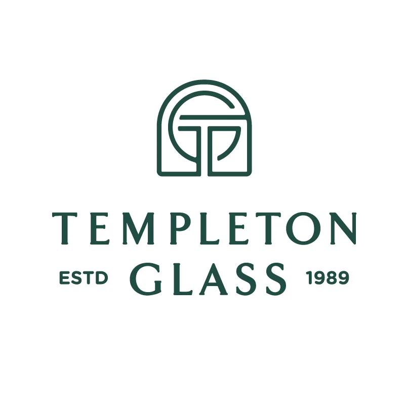 New Templeton Glass monogram after the architectural glass rebrand